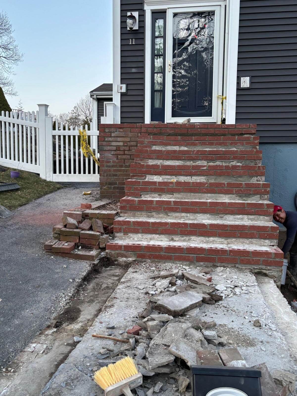 Before stair construction project